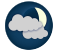 Mainly cloudy